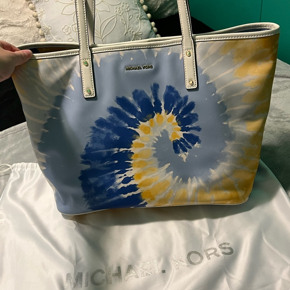Tie Dye Michael Kors tote bag.